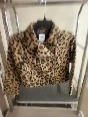 Vintage Old Navy Animal Print Motorcycle Jacket